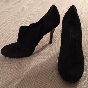 Cole Hann Black slip on booties with NikeAir tech